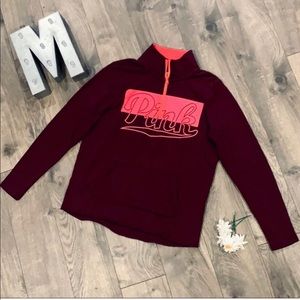 🎀4/$15🎀 Victoria’s Secret Pink Quarter-zip
